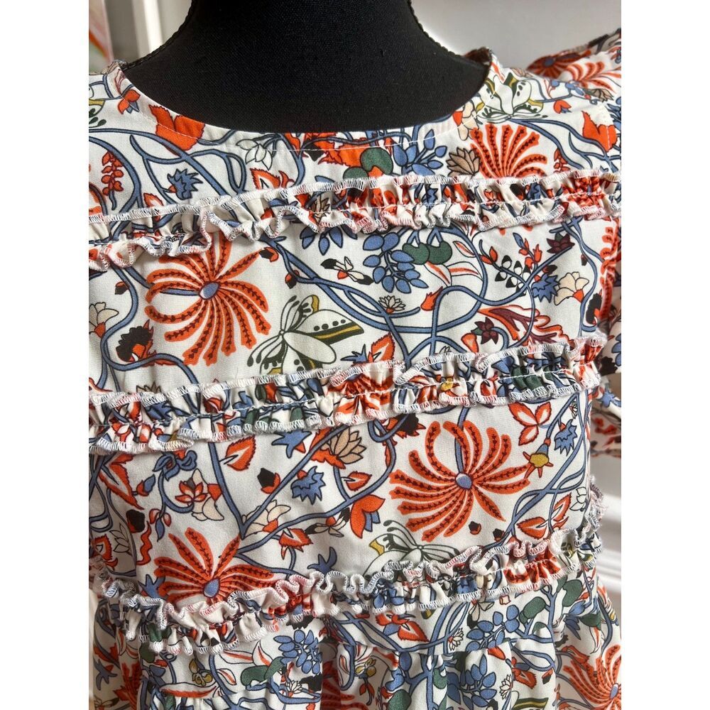 🌸 The Happy Southerner Ruffle Sleeve Floral Dress | Size L - Picture 8 of 9